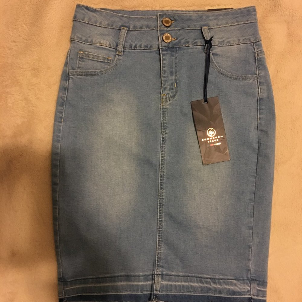 Boom Boom Jeans Denim Pencil Skirt L
